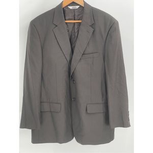 Versini‎ Blazer Sport Coat Suit Jacket Men's 46R Brown